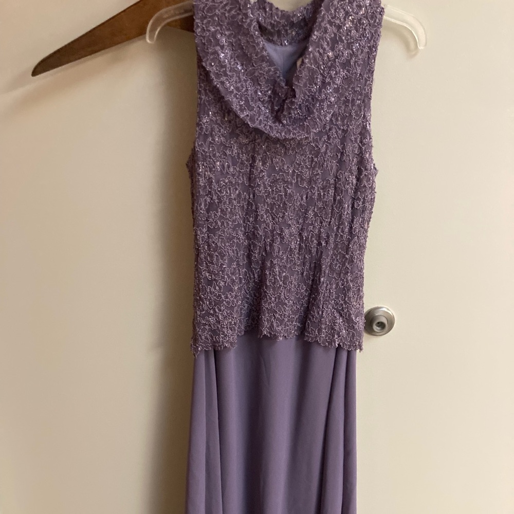 Lilac full length cocktail dress